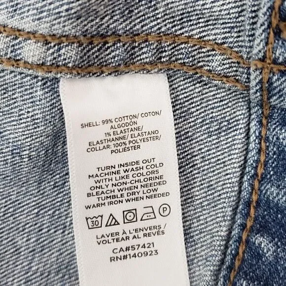 Loft Double Chest Pockets Denim Jacket NWT Size Small - Picture 6 of 6